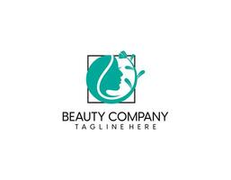 natural beauty salon and hair treatment logo vector