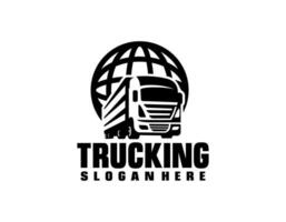 Truck logo template vector