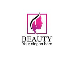 natural beauty salon and hair treatment logo vector