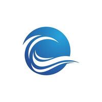 Water wave icon vector