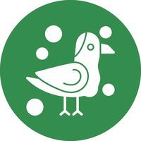 Seagull Vector Icon Design