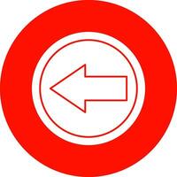 Left Arrow Vector Icon Design