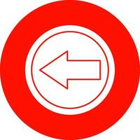 Left Arrow Vector Icon Design