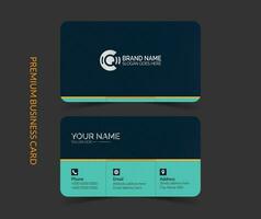 Vector design formal modern creative business card templte, simple and clean business card design with mockup and background.