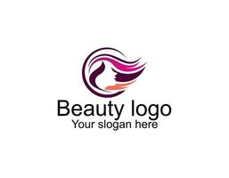 Simple and creative beauty skin care logo design vector