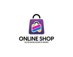 Bag Shop Logo Icon Design Vector
