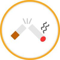 Broken Cigarette Vector Icon Design