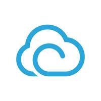 Cloud template vector