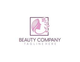 natural belleza salón pelo tratamiento logo icono vector