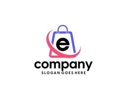 Letter E logo and apps design concept template for your company, industry purpose ready to use vector