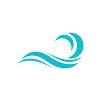 Water wave icon vector