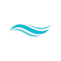 Water wave icon vector