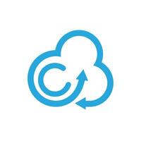 Cloud template vector