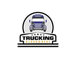 A template of Truck Logo, cargo logo, delivery cargo trucks, Logistic logo vector