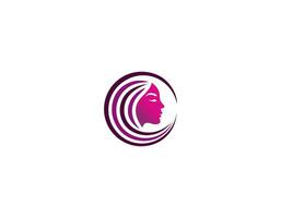 beauty woman logo design for makeup, makeover, salon, beauty care, hairdresser. vector