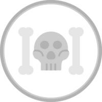 Skull And Bones Vector Icon Design