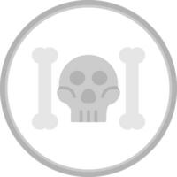 Skull And Bones Vector Icon Design