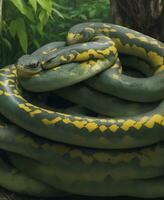 Big giant anaconda and python photo