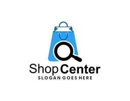 vector de diseño de icono de logotipo de tienda de bolsos