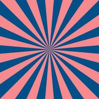 Radial rays burst in the center of an abstract retro background. Circus poster template. Vector backdrop.