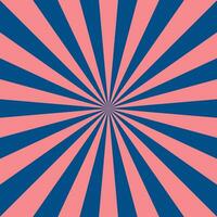 Radial rays burst in the center of an abstract retro background. Circus poster template. Vector backdrop.