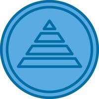 piramid vector icono diseño