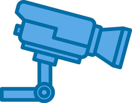 Security Camera Vector Icon Design