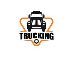 Truck logo template vector