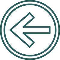Backward Vector Icon Design