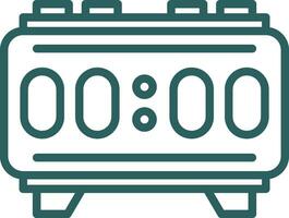 Digital Alarm Vector Icon Design