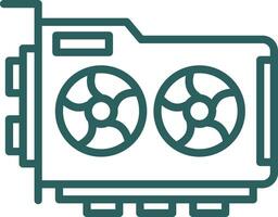 Graphic Card Vector Icon Design