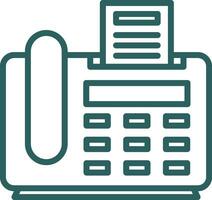 Fax Machine Vector Icon Design