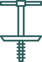 Pogo Stick Vector Icon Design