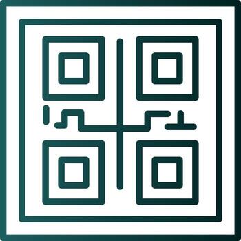 diseño de icono de vector de código qr