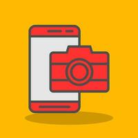 Mobile Camera  Vector Icon Design