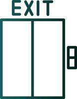 Exit Vector Icon Design