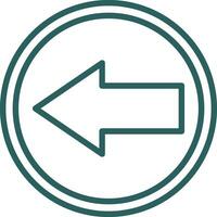 Left Arrow Vector Icon Design