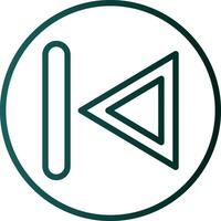 Previous Track Vector Icon Design