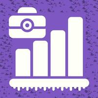 Briefcase with Chart Vector Icon