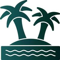 Island Vector Icon Design