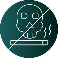 de fumar mata vector icono diseño