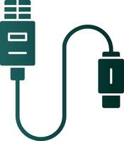 diseño de icono de vector de cable usb