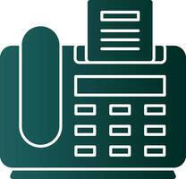 Fax Machine Vector Icon Design