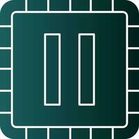 Stop Button Vector Icon Design