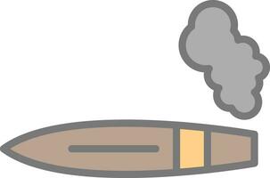 Cigar Vector Icon Design