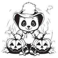 halloween coloring page for kids vector