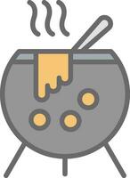 Cauldron Vector Icon Design