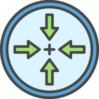 Shrink Vector Icon Design