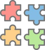 Puzzles Vector Icon Design