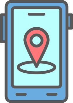 Gps Navigation Vector Icon Design